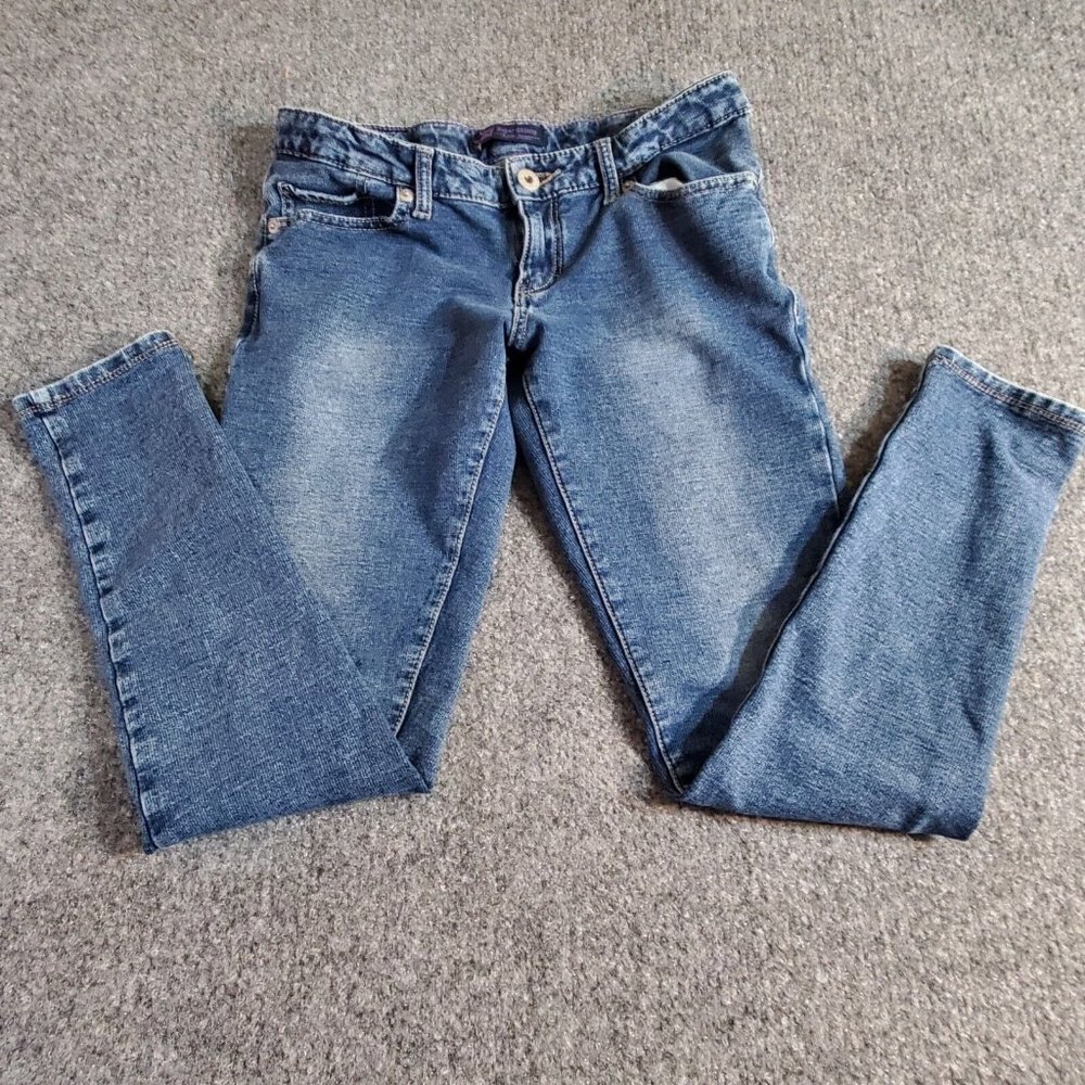 Levis Super Skinny Girls Stretch Knit Blue Jean Size 14 Regular LS And Co Cotton